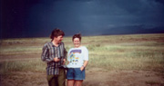 Tanzania - a sudden rainstorm approaches the Serengeti Plain